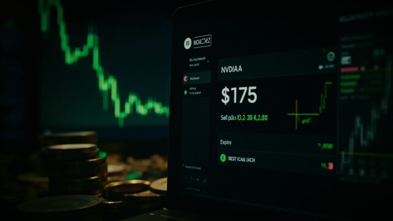 NVDA 真實交易畫面:K 線圖與合約細節