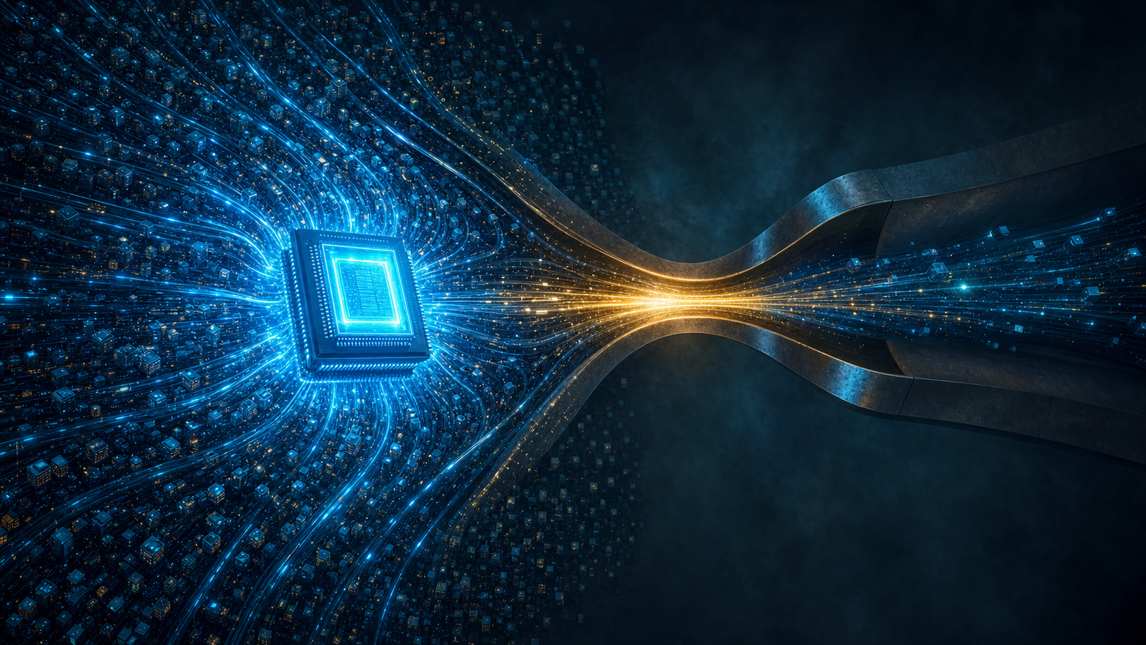 AI compute demand surges as data floods toward a single processor, with packaging as the narrowing chokepoint