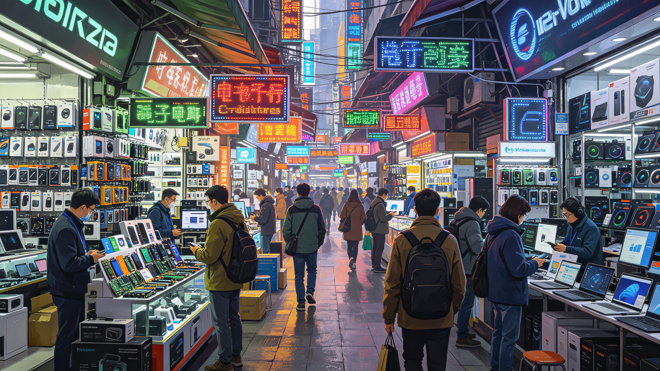 深圳電子市場街景